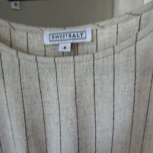 Sweetsalt Women's Cream and White Dress